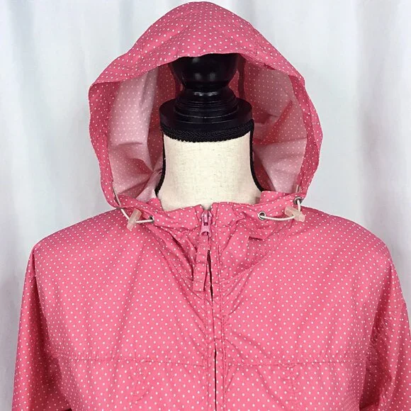 White Sierra Hooded Windbreaker Jacket Womens Size Large - Picture 5 of 9